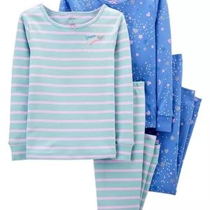 Carter's 100% Cotton Snug Fit 4 Piece Pajamas PJs